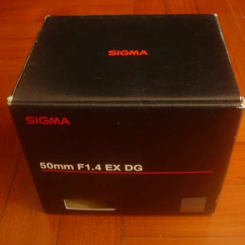 新浄 ~ Sigma 50mm F1.4 EX DG 全套  ( Canon Mount )