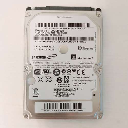 SAMSUNG 2.5" 1TB HDD 2.5吋硬碟 新正