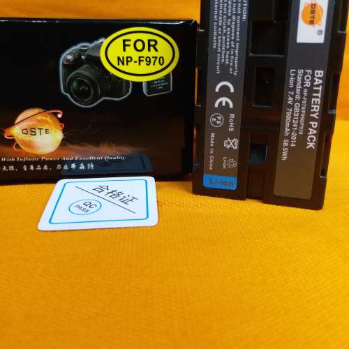 全新 NP-F970 7.4V 7900mah 外置顯示屏，LED 燈 用