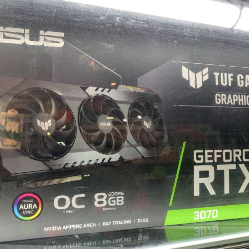 全新 (無鎖版) ASUS RTX 3070 TUF gaming