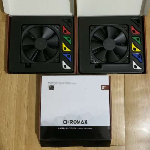 Noctua NF-F12 PWM Chromax.Black.Swap x3