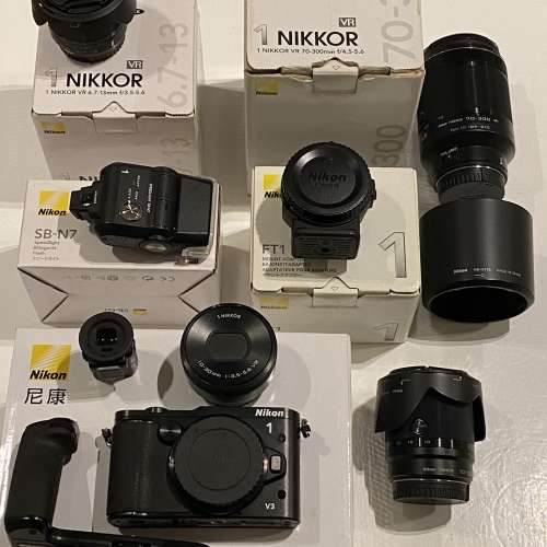 Nikon 1 system V3 全套出售