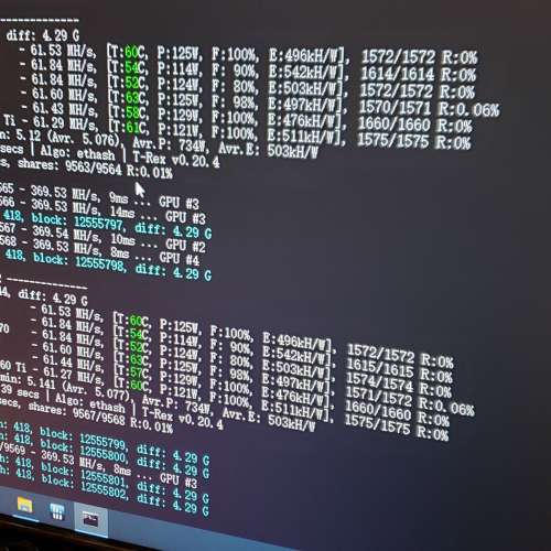 6卡礦機 RTX 3070 x2 + RTX 3060 ti x4 (連配套絕對超值)