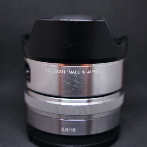 Sony 16mm F2.8 餅鏡 SEL16F28 連 ECU1 廣角鏡 VCL-ECU1