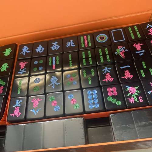 台灣牌 33mm  全 黑色 麻雀