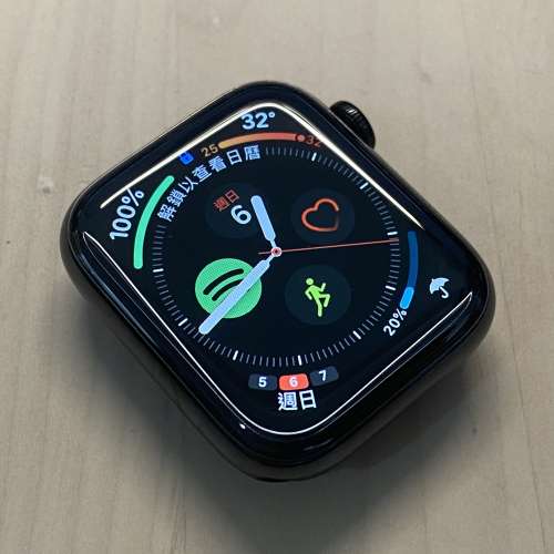 95% New Apple Watch S4 44mm 4G LTE 黑色不鏽鋼板本連鋼織手環