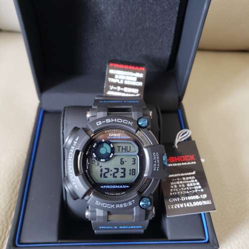 出售HKD6600 全新Casio G-Shock Frogman GWF-D1000B-1JF 六代藍釘