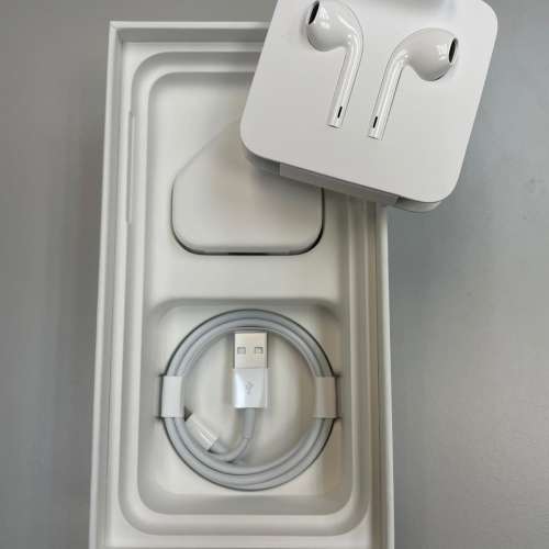 全新未用USB充電器/ Lightning cable/ Lightning EarPods(iPhone XS原裝配件)