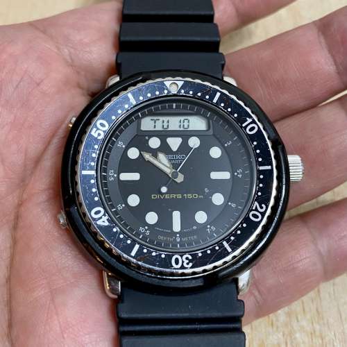 1987年原版Arnie Seiko 日版精工石英H558-5009 潛水錶, 阿諾舒華辛力加