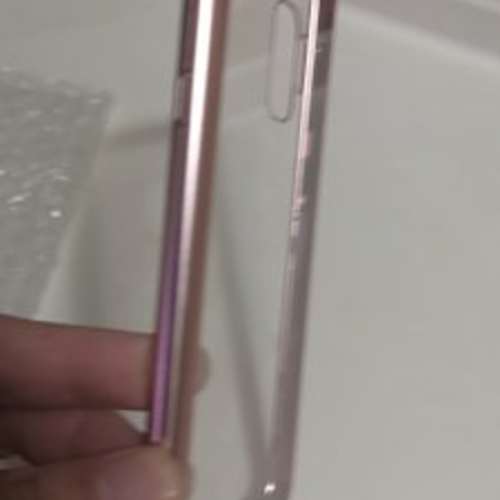 Samsung三星s9粉紅色磁吸金屬強化玻璃底蓋保護套