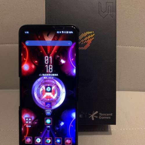 誠售Asus Rog Phone 5/ Phone5 全套齊盒 有保養單據 連 風扇（價值399$）（12GB Ra...