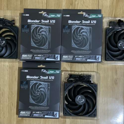 Scythe Wonder Snail 120 High Speed PWM Fan (2400 rpm) x3