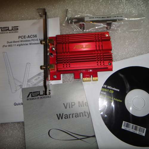 ASUS PCIE-AC56   802.11ac雙頻Wireless-AC1300 PCI-E適配器