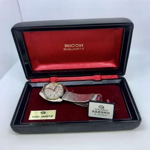 1970年代稀少品麗確最高級石英錶銀製 Ricoh RIQUARTZ, Sliver ref.591007