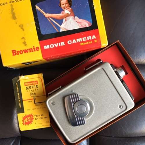 Kodak 8mm movie camera with lens