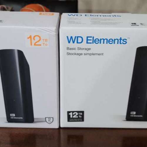 WD easy store 12TB 或 WD elements 12TB