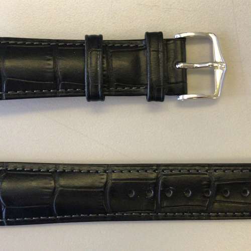 Hirsch DUKE Alligator Embossed Leather Watch Strap