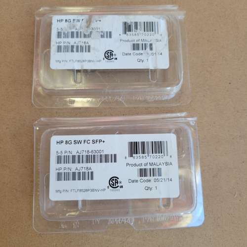 全新 HP 8G SW FC SFP+ 光纖模塊