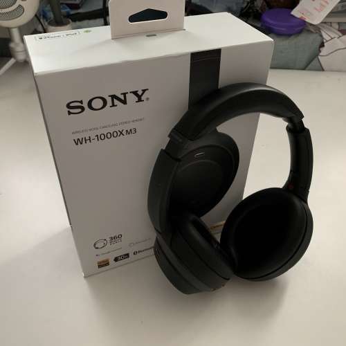 Sony WH-1000x m3 headphones with 額外耳膜 新淨 full set not bose airopds beats