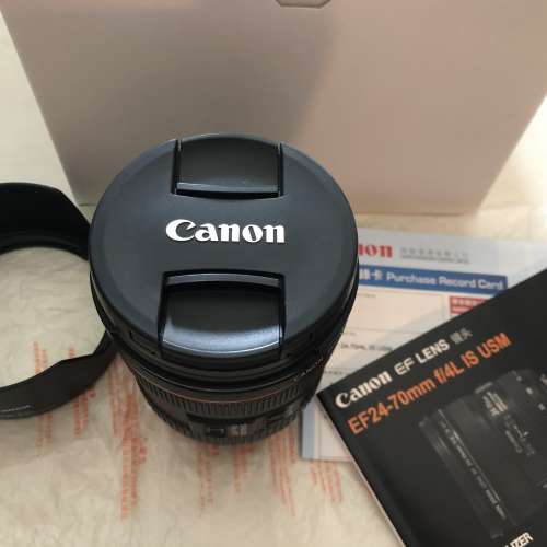 新淨Canon EF24-70mm L F4 IS USM Macro 行貨 Kit 鏡一套