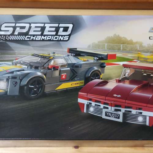 LEGO 76903 CHEVROLET CORVETTE C8.R RACE CAR AND 1968 CHEVROLET CORVETTE全新