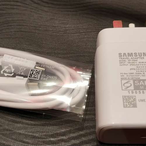 Samsung Note10+ S20U S21U 45W TA845 Ultra Charger + Hi-Speed5A Type-C Cable
