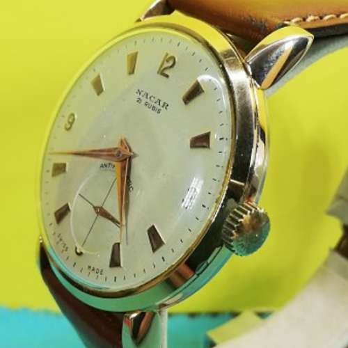 中古NACAR機械上鏈腕錶