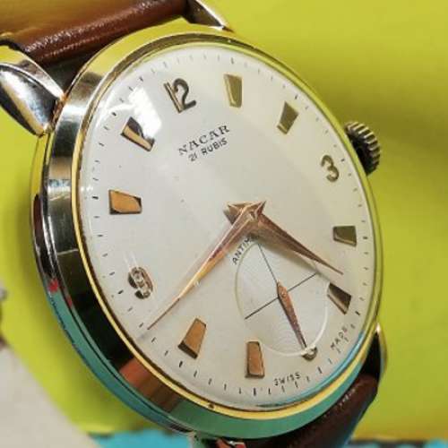 中古NACAR機械上鏈腕錶