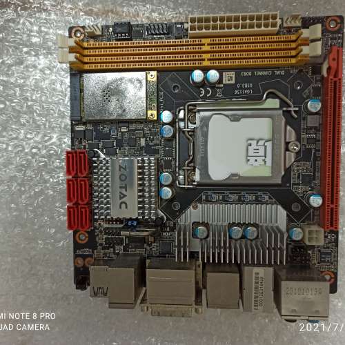 二手 ZOTAC H55ITX-C-E H55 DDR3 LGA1156 ITX MB