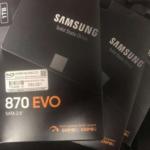 Samsung 870 EVO 1TB SSD x3 全新