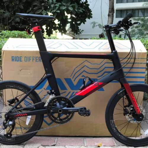 2020 新款 JAVA CL-CARBON-18速 平把碳纖小輪車 送水架前後蛙燈