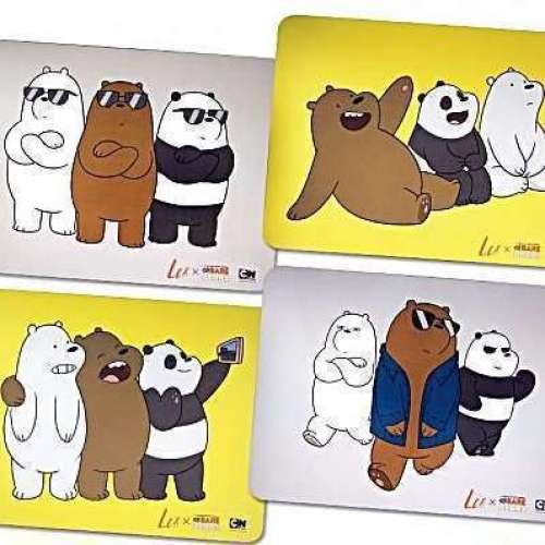 《LCX x We Bare Bears 》限量版隔熱墊 (全新) $150