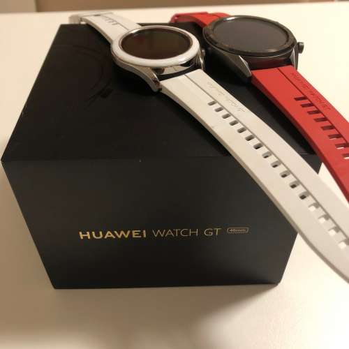 華為Huawei watch gt（一代）活力款橙色 及雅緻款白色