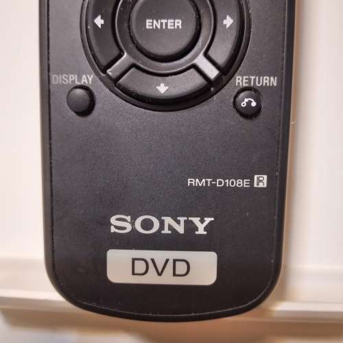 黑色，SONY 电视+DVD 搖控 RMT-D108E，9成新，没有任何其他配件，不包电池。