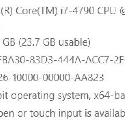 i7 -4790 24GB Ram SDD x2 HDD x1 自砌 電腦組合