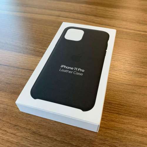 Apple iPhone 11 Pro 皮革護殼 Leather Case - 黑色 Black / 午夜藍色 Midnight Blue