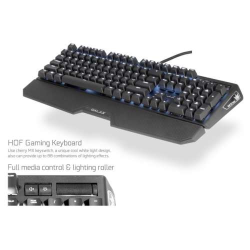 GALAX HOF Keyboard Black Edition (MX Brown and Blue Switch) 原價$399 特價$199