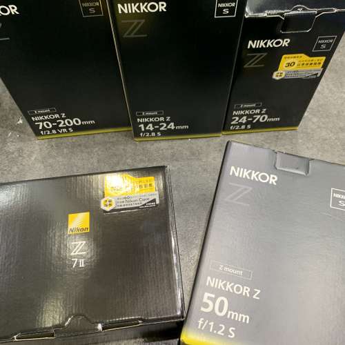 99新 行保 無花 Nikon z 14-24mm f2.8 S , z 24-70mm f2.8 S , z 70-200mm f2.8 S