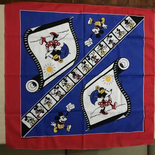 全新 美國製 迪士尼米奇手巾仔 米奇老鼠手帕  Disney Mickey Mouse Handkerchief