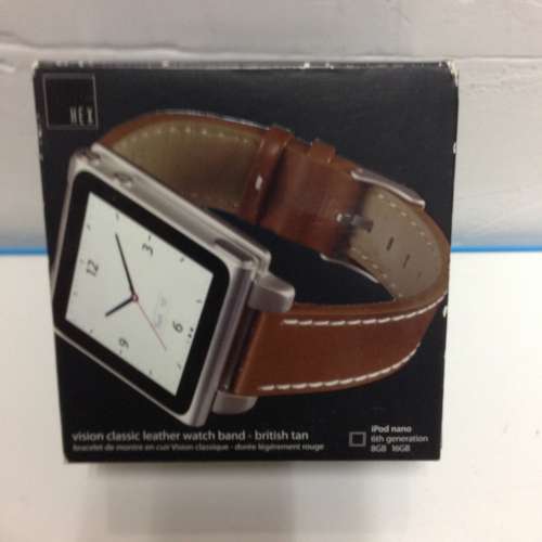 HEX VISION Watch Band Leather for iPod Nano or Regular Watch NEW 全新錶带 皮 ...