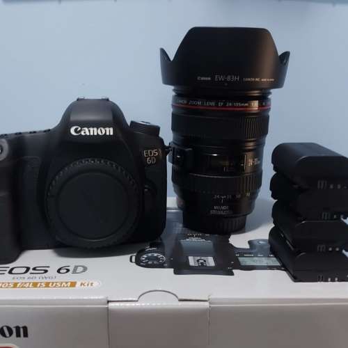 Canon 6D + 24-105mm F4 IS (KIT SET) [有盒,連4電]