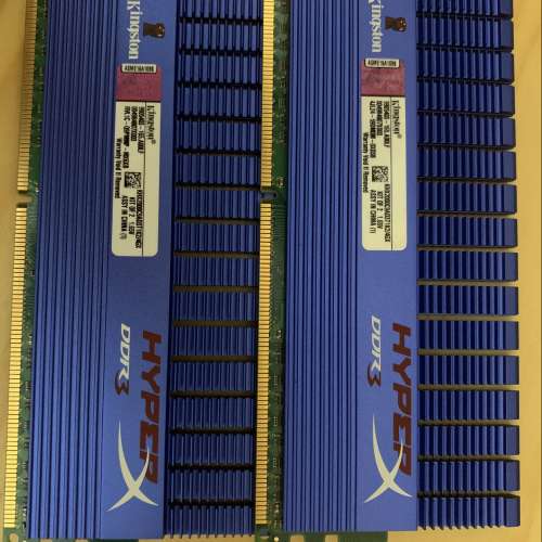 99% 新 套裝 DDR3 2000 靚 RAM 兩套