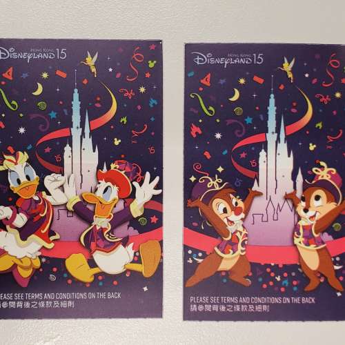 香港迪士尼成人門票2張