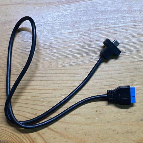 20pin (USB 3.0)轉 USB-C 母 - 機箱前面板用