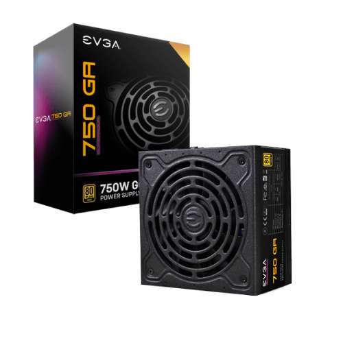 全新完封電源，美國名牌EVGA SuperNOVA 750 GA，750W 80+金牌