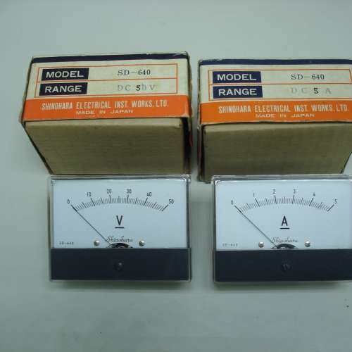 DC 50V & DC 5Amp Meter 各一件