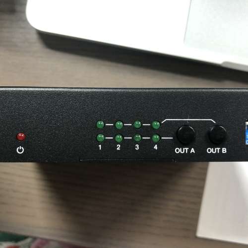 HDMI Matrix Switcher 4x2 視頻信號輸入輸出選擇器 音頻分離 矩陣切換分配