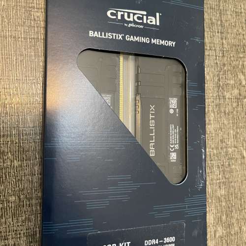 全新未開 Crucial Ballistix 3600 MHz CL16 16GB (2 x 8GB) DDR4 Ram Kit