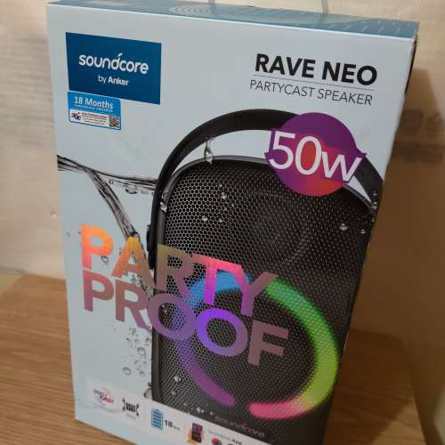 Anker SoundCore Rave Neo PartyCast 50W 派對藍牙喇叭