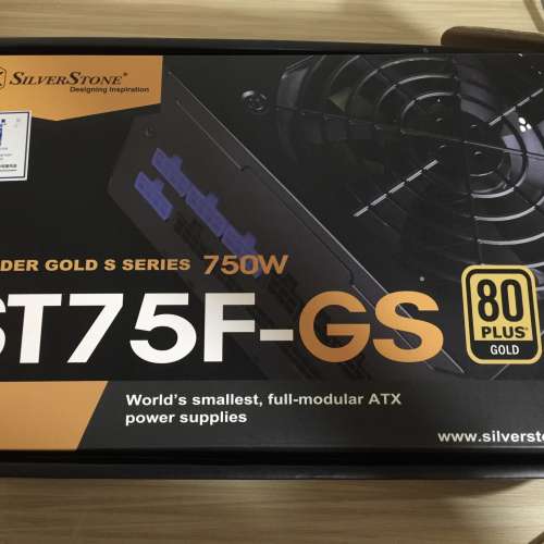 SilverStone 750W 80 Plus 金 全模組電源供應器 SST-ST75F-GS (V3.0)